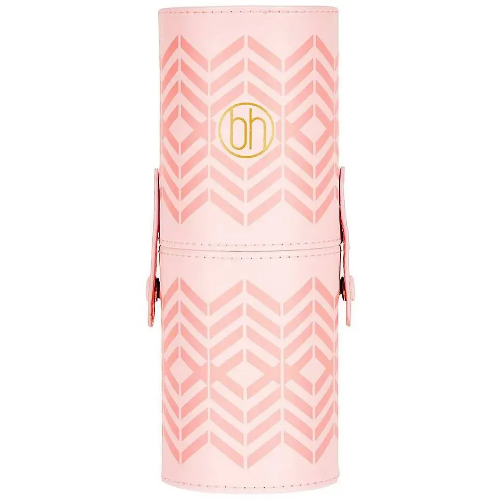 BH Cosmetics Pink Perfection 10 Piece Make Up Brush Set with Travel Case